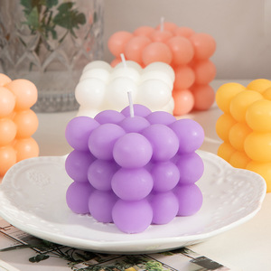 Velas Aromáticas con Forma de Cubo de Rubik Northern Mu, Cera de Soja Mixta, Hechas a Mano, Artículos Decorativos para el Hogar - Product Image 4