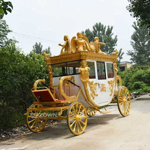 Eco Friendly Battery Operated Electric Royal Carriage Retro European Horseless Cart Custom <b>Painting</b> For Wedding Scenic Spot Use - Product Image 2