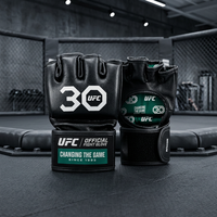 Gants de combat MMA UFC 30 personnalisés, résistants, durables, en PU souple, confortables, de haute qualité, avec support pour le poignet, pour l'entraînement en salle de sport