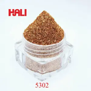 Hot selling gold pearl pigment mica pigment mica powder pearlescent powder item:5302 color: super flash brown