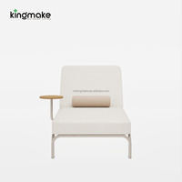 Chaise longue de luxe moderne pour l'extérieur, lit de soleil rembourré pour jardin, patio, canapé-lit pour hôtel, bord de piscine