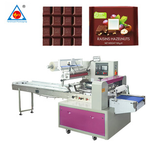 Bon prix flux automatique pack <span class=keywords><strong>chocolat</strong></span> barre protéinée oreiller machine d'emballage machine d'emballage <span class=keywords><strong>chocolat</strong></span> - Product Image 1