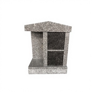 Proveedores y fabricantes de nichos de columbario de granito, 2 nichos de columbario de granito gris + columbario con puertas negras - Product Image 6