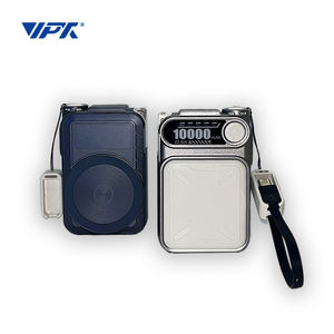 Nouvelle batterie externe <span class=keywords><strong>portable</strong></span> Mecha Wind AC Plug Charger 10000mAh grande capacité, charge rapide PD22.5W, écran LCD, charge sans fil avec câbles - Product Image 1