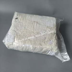 Trapos de Limpieza Blancos Resistentes de 5 kg, Trapos de Algodón Reciclado para Limpieza - Product Image 1