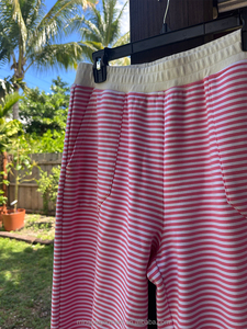 Custom OEM Summer Plus Size Two Piece Casual Women's Wide Leg Pants Sweatshirt Women's Pants &amp; <strong>Trousers</strong> Stripes - Product Image 5