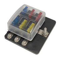 Bloc de fusibles pour voiture à éclairage LED Boîte à fusibles à lame automatique avec borne à connexion rapide