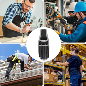 4 Pocket Portable <b>Tool</b> Waist Bag, Waterproof <b>Tool</b> Kit <b>Tool</b> <b>Storage</b> Bag ,Woodworking Nail Bag - Product Image 4