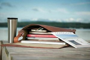 กระเป๋าหนังสะพายข้างแบบมีฝาปิดแบบเต็ม15นิ้วกระเป๋าหนังแท้ผ้าใบเคลือบแวกซ์ขนาดใหญ่ทำด้วยมือกระเป๋าใส่แล็ปท็อป - Product Image 2