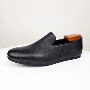 Mocassins pour hommes, mocassins décontractés à enfiler en cuir pleine fleur, semelles souples, confortables et élégants pour le bureau - Product Image 4