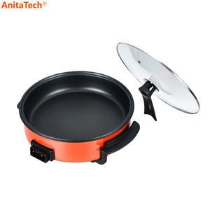 Sartén eléctrica antiadherente para <span class=keywords><strong>pizza</strong></span>, sartén eléctrica para hornear, plancha para pasteles, fiesta en casa, 1,2 L - Product Image 3