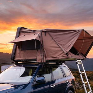 Side-Fold Roof Top Tent Hard <b>Waterproof</b> for SUV & Camping Easy Setup for Outdoor Travel Road Trips - Product Image 2