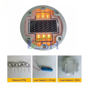 Marcador de <span class=keywords><strong>Carretera</strong></span> Solar de Policarbonato de Alta Visibilidad con LED, Resistente a Impactos, para Seguridad Vial en Autopistas - Product Image 3