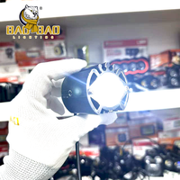 Feux antibrouillard mini LED BAOBAO Red Devil Eyes, blanc et jaune, double couleur, pour moto, en aluminium, G15 G16 G17