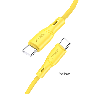 สายชาร์จและถ่ายโอนข้อมูล JOKADE Type-C to Type-C แบบซิลิโคนทนไฟ ชาร์จเร็ว - Product Image 1