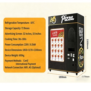 <span class=keywords><strong>Distributeur</strong></span> automatique de pizzas 24h/24, <span class=keywords><strong>distributeur</strong></span> de nourriture chaude en libre-service, usage commercial - Product Image 4