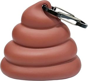 Huamaohengchun - Distributeur de sacs à déjections canines pour laisse, design mignon en forme de crotte, robuste - Product Image 6