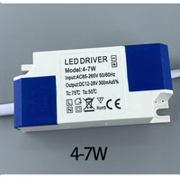 Fuente de alimentación LED de 12-80V CC para focos, luces de techo y downlights de 4-7W con corriente constante