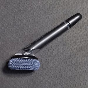 Kitchen Pot Bowl Cleaning Brush Long <b>Handle</b> TPR-PS Material Multifunctional Liquid Oil Hydraulic Cleaning Household Use Model - Product Image 2