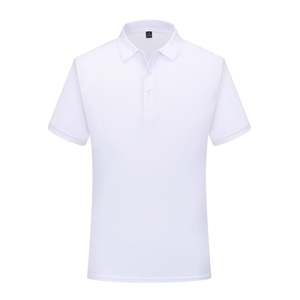 Vente en gros de polos unis 100% coton pour hommes T-shirt tricoté décontracté de golf avec impression de broderie de logo personnalisé - Product Image 6