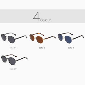 2025 nueva marca de moda marco redondo gafas de sol Unisex polarizado UV400 lentes gafas de sol de alta calidad Retro Vintage gafas de sol - Product Image 2