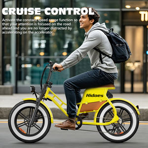 Bicicleta Eléctrica Urbana Hidoes C8 con Marco de Acero, 700W, Ruedas de 20 Pulgadas, Plegable, Largo Alcance de 17AH, Entrega Rápida en EE. UU., Reino Unido y la UE - Product Image 4