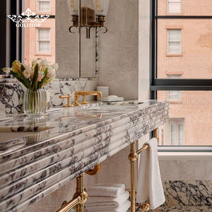 Losas Pulidas de Mármol Calacatta Viola de GOLDTOP, Piedra Natural, Modernas y Resistentes al Agua, para Encimeras de Baño en Hoteles y Villas - Product Image 2