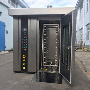 Four rotatif à convection à air chaud pour boulangerie, prix du four à pain, diesel, électrique, gaz, 32 plateaux, bacs - Product Image 6