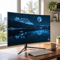 Moniteur incurvé pour gamer de 32 pouces, résolution 1920*1080, écran 1K, affichage LED 2MS, moniteurs de jeu