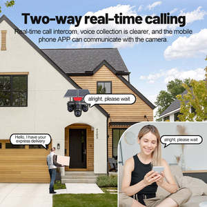 Caméra solaire de sécurité domestique ShooCam Ptz Outdoor 20MP HD, IP66, quatre objectifs, quatre écrans, AOV 24/7, en direct, 4G - Product Image 6