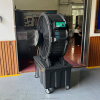 Ventilador de Niebla Portátil de Bajo Ruido, 0.5KW, 220V, 50HZ, Material PP de Alta Calidad, con Tanque de Agua, Enfriador de Aire Portátil