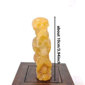 Cristal Natural con Diseño de <span class=keywords><strong>Tres</strong></span> <span class=keywords><strong>Calaveras</strong></span>, Material Mixto, Artesanía, Colección de Cristal para Decoración, Precio de Fábrica - Product Image 5