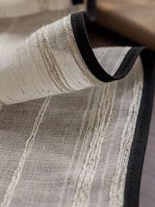 Pháp Linen Sheer Retro Đen bọc cạnh ánh sáng sang trọng chất lượng cao rèm cửa cho phòng khách - Product Image 6