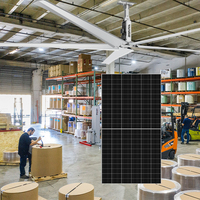 Ventilateur de plafond industriel Aifon 18FT avec moteur PMSM, faible bruit 42dB, pales en aluminium, connexion sécurisée pour usine et atelier