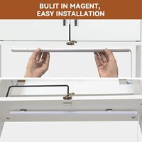 Bureau Mural Personnalisable avec Lumière LED, Table Pliante pour Ordinateur Portable et Poste de Travail Informatique avec Rangement, Gain de Place pour Bureau à Domicile