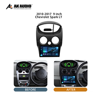 Cadre d'intégration 9 pouces pour autoradio Android avec harnais et navigation GPS pour Chevrolet Spark LT 2010-2017