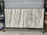 Panneau mural décoratif intérieur en pierre flexible Life1996 Viscont White Marble, texture de pierre ultra-fine blanc cristal.