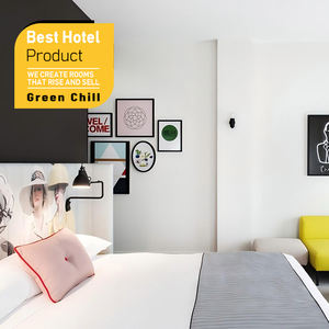Servicio de Diseño de Interiores de Hotel de Arte Moderno, Muebles de Dormitorio de Lujo con Cama King Size y Materiales Personalizados para Habitaciones de Hotel - Product Image 1