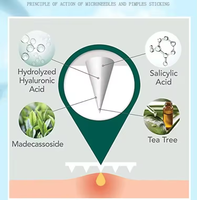 Nouveau design Abcès Absorption Microneedle Protection quotidienne Acen Patch pour une couverture invisible