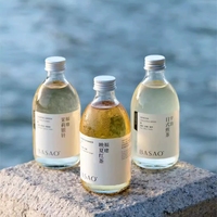 Botella de Vidrio Transparente de 200ml 500ml con Tapa de Rosca de Aluminio Hermética para Jugo, Bebidas Frías, Té y Refrescos