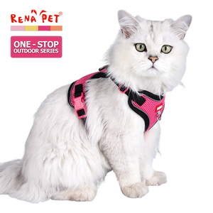 Grosir murah garis reflektif bersirkulasi <span class=keywords><strong>Harness</strong></span> kucing dan tali - Product Image 1