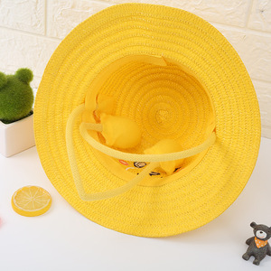 Verano niños conejo cubo gorra orejas móviles sombreros de paja UV Protevtion <span class=keywords><strong>Tigre</strong></span> sombrero para el sol sombrero de playa - Product Image 6