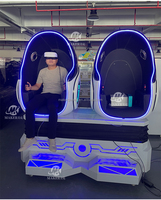 MAKER Simple/Double VR Oeuf Chaise Jeu Roller Coaster Tir Course Simulation Réalité Virtuelle Machine de Jeu 9D VR Chaise
