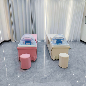 Fauteuil de lavage capillaire SPA moderne en similicuir pour salon de beauté et hôtel, avec fonction massage et traitement du cuir chevelu japonais - Product Image 2