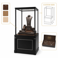 Vitrine à bijoux portable, écologique, durable, éclairée par LED et présentoir de comptoir pour la décoration intérieure des magasins de détail