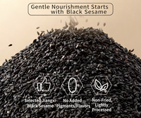 Barre de bonbons au sésame noir aromatisée au miel Huanglaowu, sans additifs, sans sucre, pour les commandes en gros