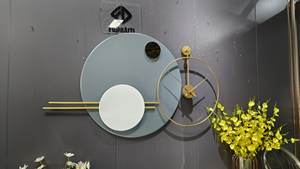 Nouveau luxe 91X70cm chinois fer horloge décoration lumière élégante tenture murale pour salon canapé fond livraison directe - Product Image 6