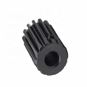 1PCS 1M 10T Spur Gear Pinion Bor 5Mm Permukaan Hitam Mod 1 Gigi 10 Diameter Luar 12Mm Baja Karbon