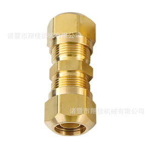 Xiangjia Machinery Brass Straight Through Fitting For Air Brake Pneumatic System Truck Industry 3161438125834 - Product Image 1