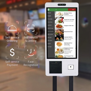 23.8 Inch Payment Kiosks Self Service Ordering Queue Kiosk Checkout Machine Self Ordering Restaurant Kiosk with 80mm <b>Printer</b> - Product Image 2